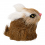 Игрушка из меха "Коричневый пушистый кролик", фотография 4. Интернет-магазин ЛАВКА ПОДАРКОВ