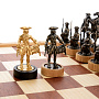 Шахматы деревянные с металлическими фигурами "Полтавская битва" 37х37 см, фотография 5. Интернет-магазин ЛАВКА ПОДАРКОВ