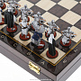 Шахматный ларец с оловянными фигурами "Ледовое побоище" 37х37 см, фотография 9. Интернет-магазин ЛАВКА ПОДАРКОВ