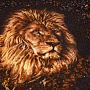 Картина янтарная "Лев" 60х80 см, фотография 3. Интернет-магазин ЛАВКА ПОДАРКОВ