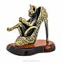 Статуэтка с янтарем "Кот на туфельке", фотография 4. Интернет-магазин ЛАВКА ПОДАРКОВ