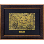 /30*40см Офорт черно-белый  "КАРТА РЕГ. ОТДЕЛЕНИЙ РЖД"