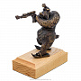 Бронзовая статуэтка "Мишка-биатлонист", фотография 4. Интернет-магазин ЛАВКА ПОДАРКОВ