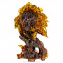Скульптура из янтаря "Голова льва", фотография 1. Интернет-магазин ЛАВКА ПОДАРКОВ