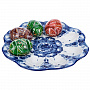 Пасхальница на 8 яиц. Гжель, фотография 2. Интернет-магазин ЛАВКА ПОДАРКОВ