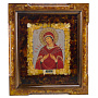 Икона янтарная "Божья Матерь Семистрельная" 34х39 см, фотография 1. Интернет-магазин ЛАВКА ПОДАРКОВ