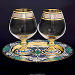 0023524/ФД Златоуст Питейный Набор "КОНЬЯЧНЫЙ" эмаль