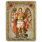 0062493/15*20см Икона подарочная"Архангел Михаил" мор.дуб  в ПУ (RTI-246-3.m)