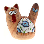  Керамика Скульптура КОПИЛКА "КОТ- ПОДАРОК"18*13*18,5см