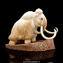 Скульптура из кости "Мамонт" (бивень мамонта, кость кита), фотография 1. Интернет-магазин ЛАВКА ПОДАРКОВ