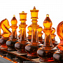 Шахматный ларец с янтарными фигурами "Королевский" 48х48 см, фотография 14. Интернет-магазин ЛАВКА ПОДАРКОВ