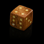Игральная кость зарик из бивня мамонта