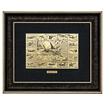 /25*32см Офорт черно-белый  "Военный самолет МИГ-35" КОЛЛАЖ