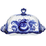 0078390 Гжель Масленка фигурная, Авт.работа