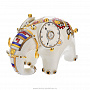 Статуэтка фарфоровая стимпанк "Слон". Гжель, фотография 1. Интернет-магазин ЛАВКА ПОДАРКОВ