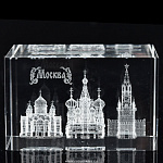  Лазерная графика куб "Москва-ТРИПТИХ" 5*8см 