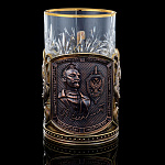  Златоуст Подстаканник "Дзержинский"бронза, со стаканом. в П/У