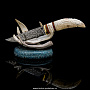 Сувенирный нож на подставке из кости "Белый орел", фотография 1. Интернет-магазин ЛАВКА ПОДАРКОВ