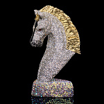 Лошадь Символ 2026 года. Скульптура со стразами "Конь"
