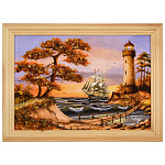 0076425-24*18 (21*15)см ПАННО настенной ПЕЙЗАЖ №16 (янтарная крошка)