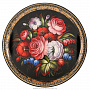 Поднос с авторской росписью "Цветы" 44х44 см, фотография 1. Интернет-магазин ЛАВКА ПОДАРКОВ