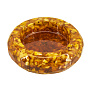 Пепельница круглая из янтаря, фотография 1. Интернет-магазин ЛАВКА ПОДАРКОВ