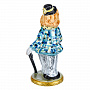 Статуэтка "Клоун с тростью". Гжель в цвете, фотография 4. Интернет-магазин ЛАВКА ПОДАРКОВ