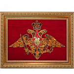 0034608/60*45см Янтарь ПАННО "ГЕРБ Министерства обороны " 