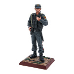 0010078 Оловянная миниатюра "Сотрудник вневедомств. охраны" (Сувенирная) OT 03 135