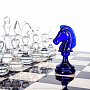 Шахматный ларец с хрустальными фигурами 48х48 см, фотография 5. Интернет-магазин ЛАВКА ПОДАРКОВ