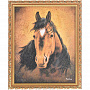Картина с каменной крошкой "Гнедая лошадь", фотография 1. Интернет-магазин ЛАВКА ПОДАРКОВ