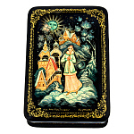 0071602/13*9 Лаковая миниатюра Палех Шкатулка "СНЕГУРОЧКА" Кузнецова