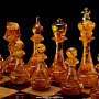 Шахматы с фигурами из янтаря "Янтарный король", фотография 2. Интернет-магазин ЛАВКА ПОДАРКОВ