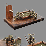 0017688 Бронза Скульптура "Игра в билльярд" в ассортименте, литье