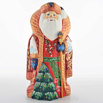0011143 Скульптура из дерева "Дед Мороз " (ЕЛОЧКА)