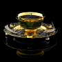202506 Златоуст ИКОРНИЦА "СТЕРЛЯДЬ" нефрит, ложка в ПУ, фотография 2. Интернет-магазин ЛАВКА ПОДАРКОВ