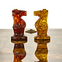 Янтарный стол с шахматами и нардами 62х62 см, фотография 5. Интернет-магазин ЛАВКА ПОДАРКОВ