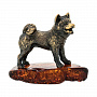 Статуэтка с янтарем "Собака хаски", фотография 5. Интернет-магазин ЛАВКА ПОДАРКОВ