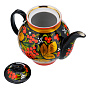 Чайник заварочный 0,5 л с росписью "Ягодки". Хохлома, фотография 3. Интернет-магазин ЛАВКА ПОДАРКОВ