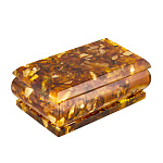 Шкатулка прямоугольная из янтаря