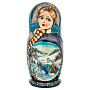 Матрешка "Снежная королева" 5 мест, фотография 2. Интернет-магазин ЛАВКА ПОДАРКОВ