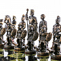 Шахматы из натурального камня с бронзовыми фигурами "Римские" 41х41 см, фотография 4. Интернет-магазин ЛАВКА ПОДАРКОВ