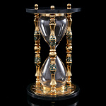 0070479 Златоуст Часы песочные (нефрит) чернение эм. РФ ZP-2324