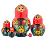 Матрешка "Райский сад" 5 мест