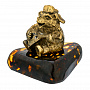 Статуэтка с янтарем "Мишка с балалайкой", фотография 3. Интернет-магазин ЛАВКА ПОДАРКОВ