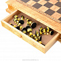  Шахматы деревянные из карельской березы (фигуры из янтаря) , фотография 3. Интернет-магазин ЛАВКА ПОДАРКОВ
