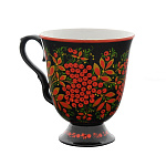 1923-клубничка Хохлома БОКАЛ "ХОХЛОМСКИЕ МОТИВЫ/КЛУБНИЧКА" 460ml