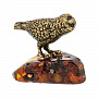 Статуэтка с янтарем "Сова", фотография 5. Интернет-магазин ЛАВКА ПОДАРКОВ