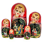 Матрешка "Гуляния" 5 мест, фотография 1. Интернет-магазин ЛАВКА ПОДАРКОВ