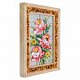 Панно в янтарной раме "Букет цветов" 12,5х16,5 см, фотография 1. Интернет-магазин ЛАВКА ПОДАРКОВ